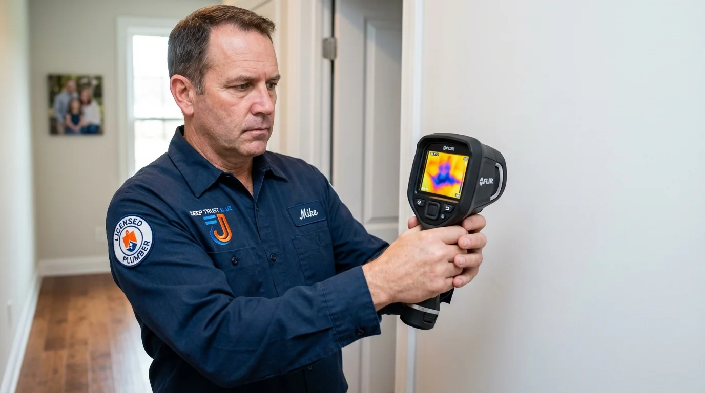 Thermal imaging leak detection by Johns Plumbing LLC in Palatine